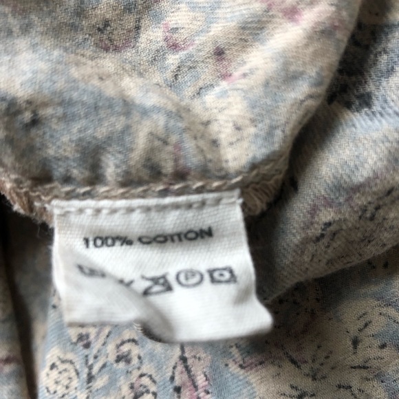 NWT New MAGNOLIA PEARL Free People Block Print Kelly Western Blouse Shirt Rambha - Picture 12 of 13